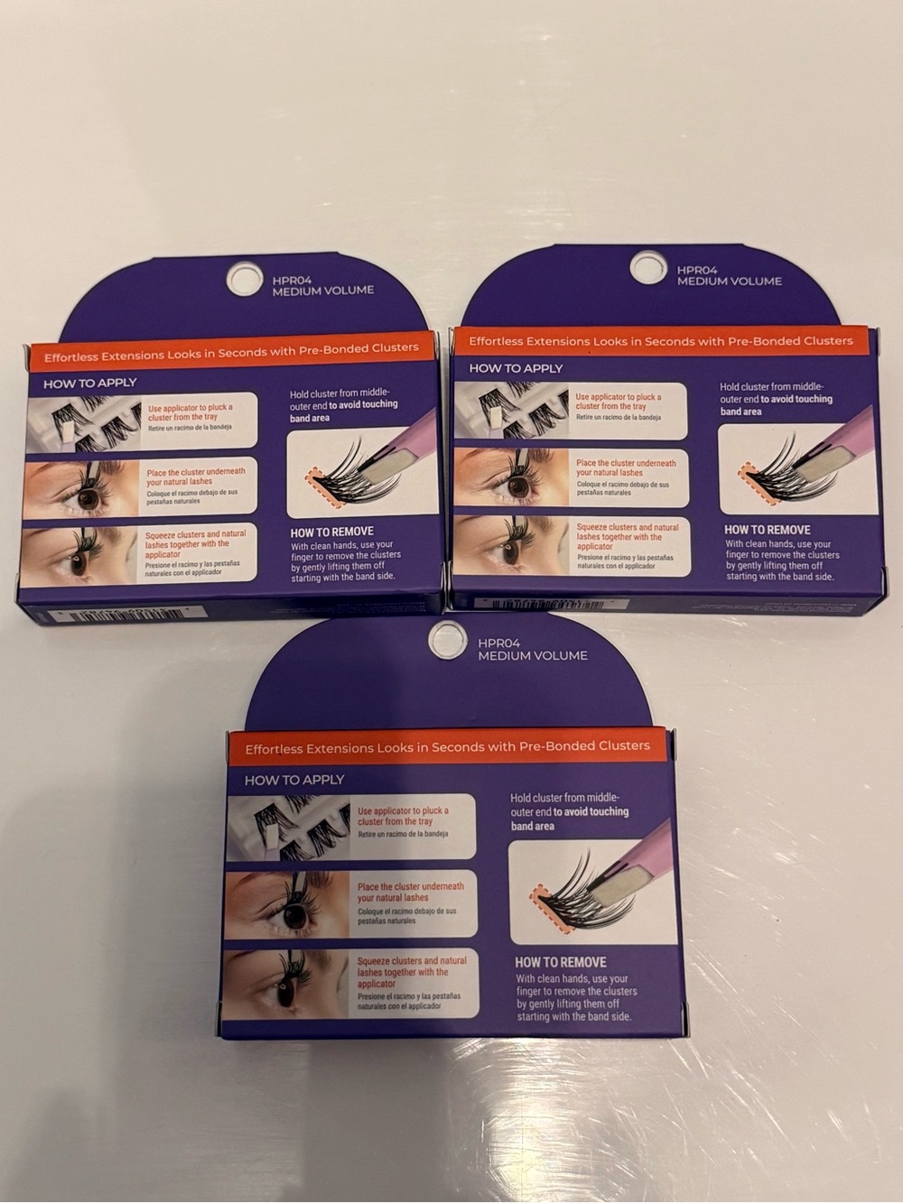 KISS Medium Volume Press On Halloween Lash Extensions (Bundle of 3) - Picture 2 of 2